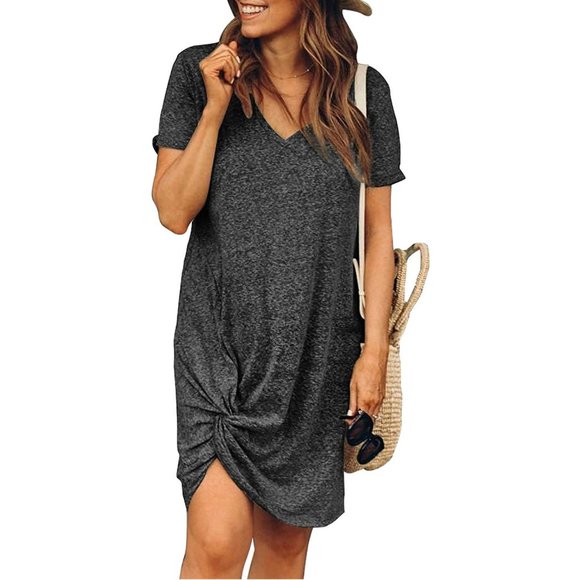 BOHO/SOHO Dresses & Skirts - Dark Grey Boho Dress Beach Maxi Mini